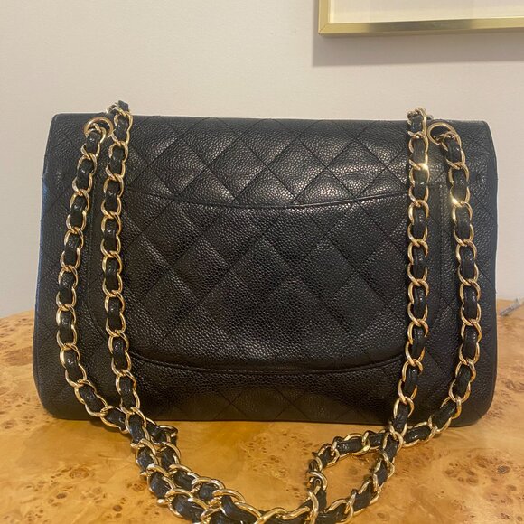 Chanel Jumbo Classic Double Flap (Black Caviar) - Picture 4 of 13